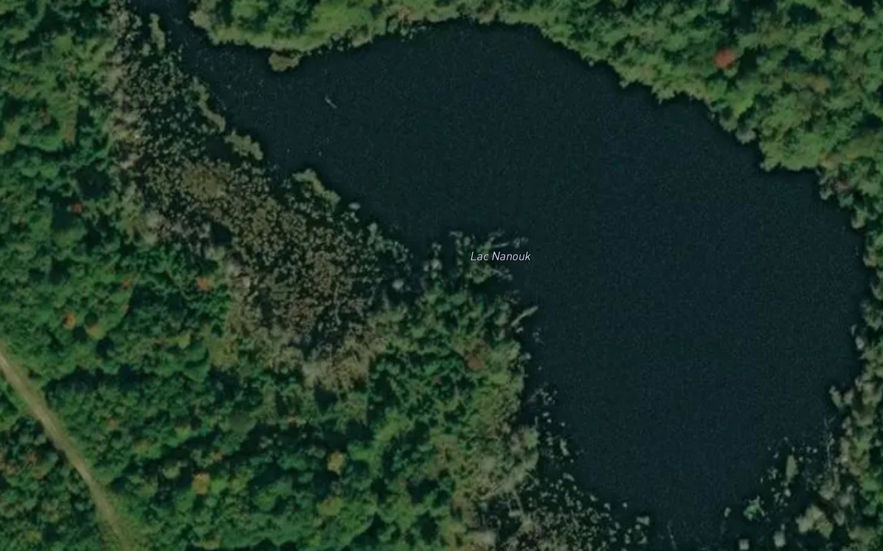 Satellite map of the Lac Nanouk