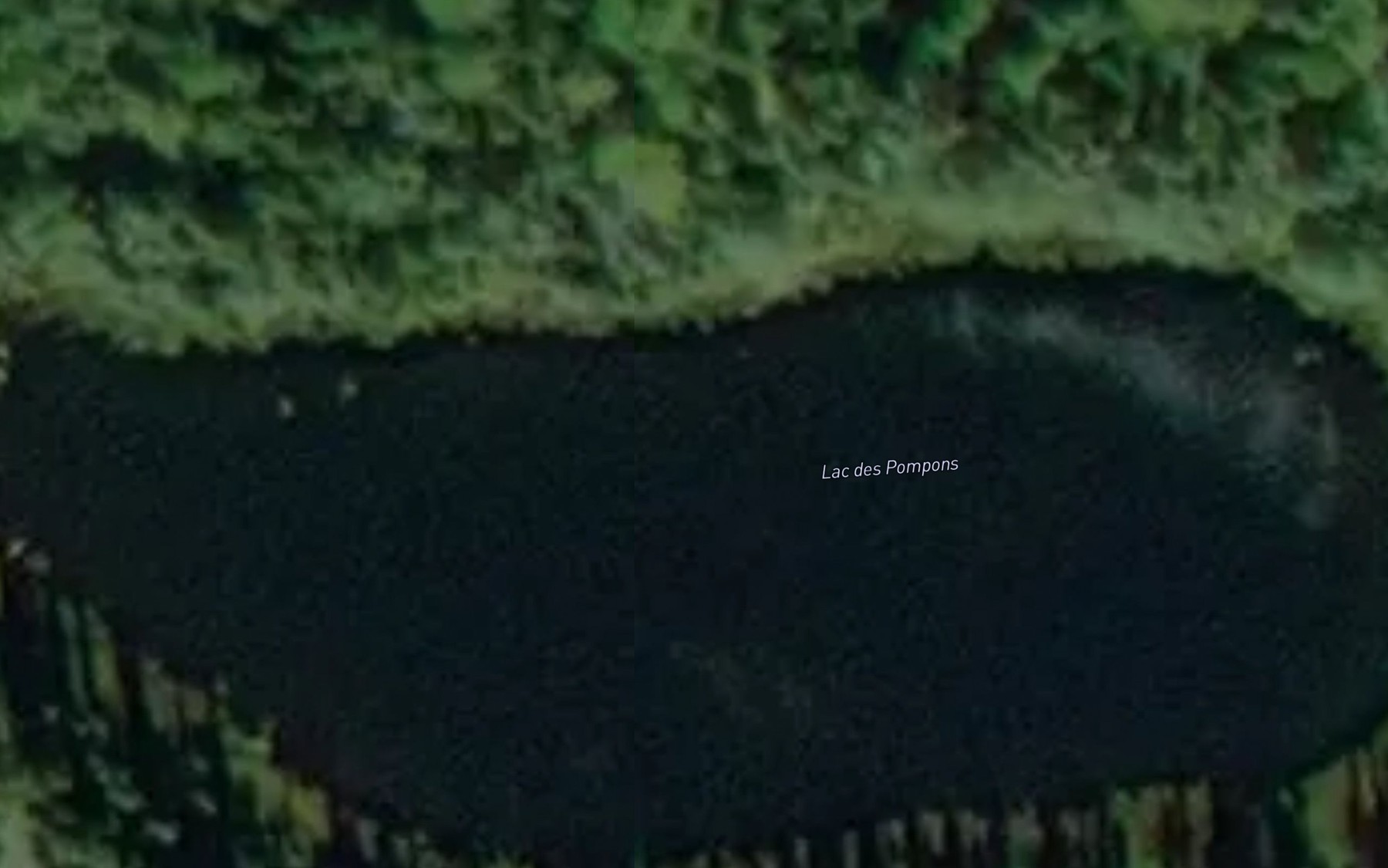 Satellite map of the Lac des Pompons