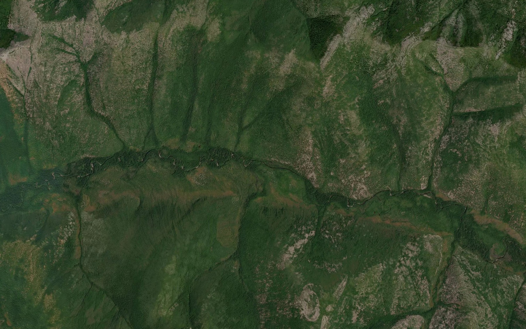 Satellite map of the Golub'