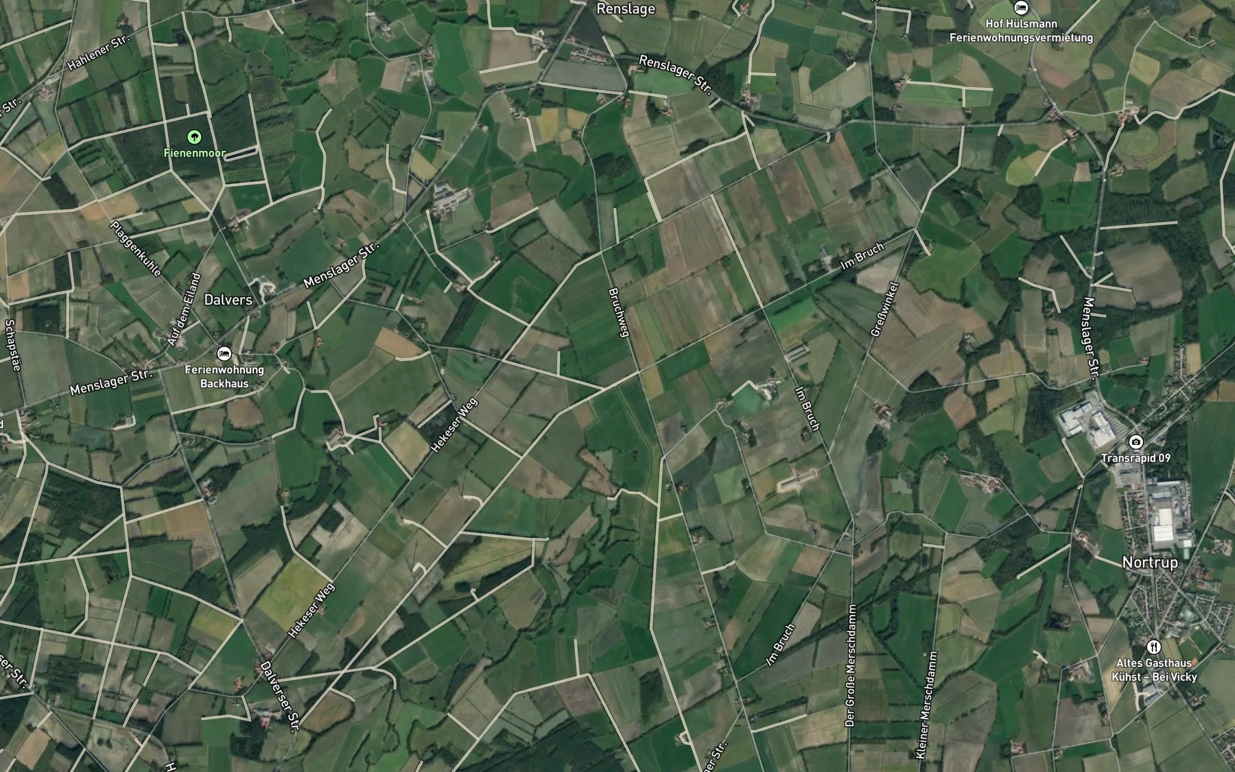 Satellite map of the Strautbach