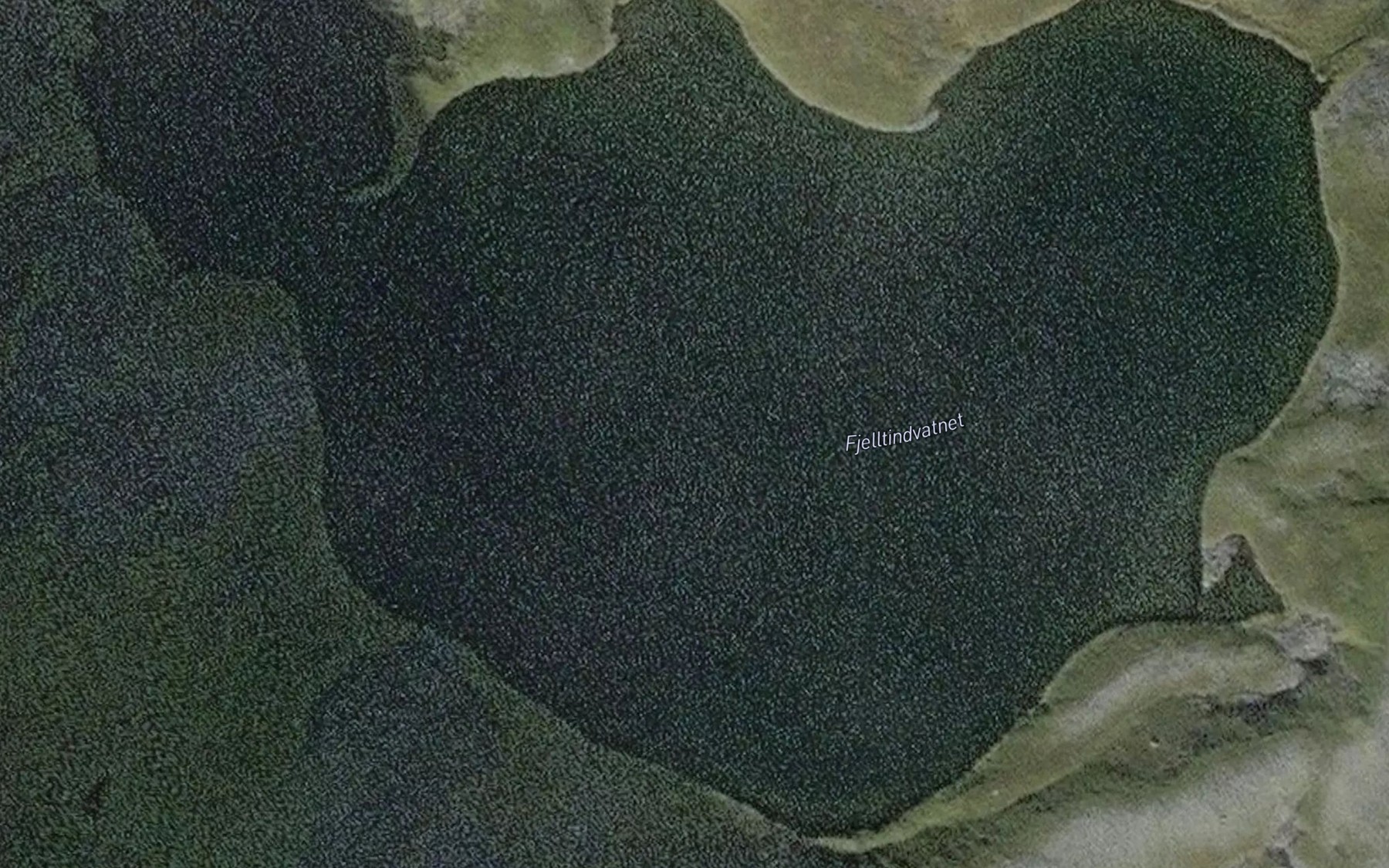 Satellite map of the Fjelltindvatnet