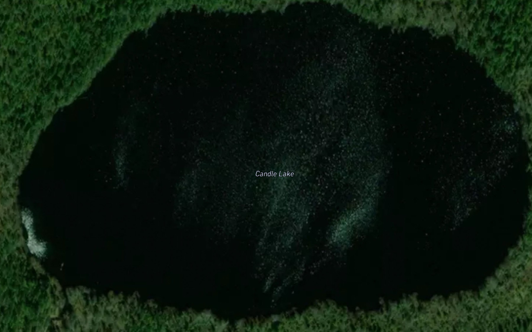 Satellite map of the Candle Lake