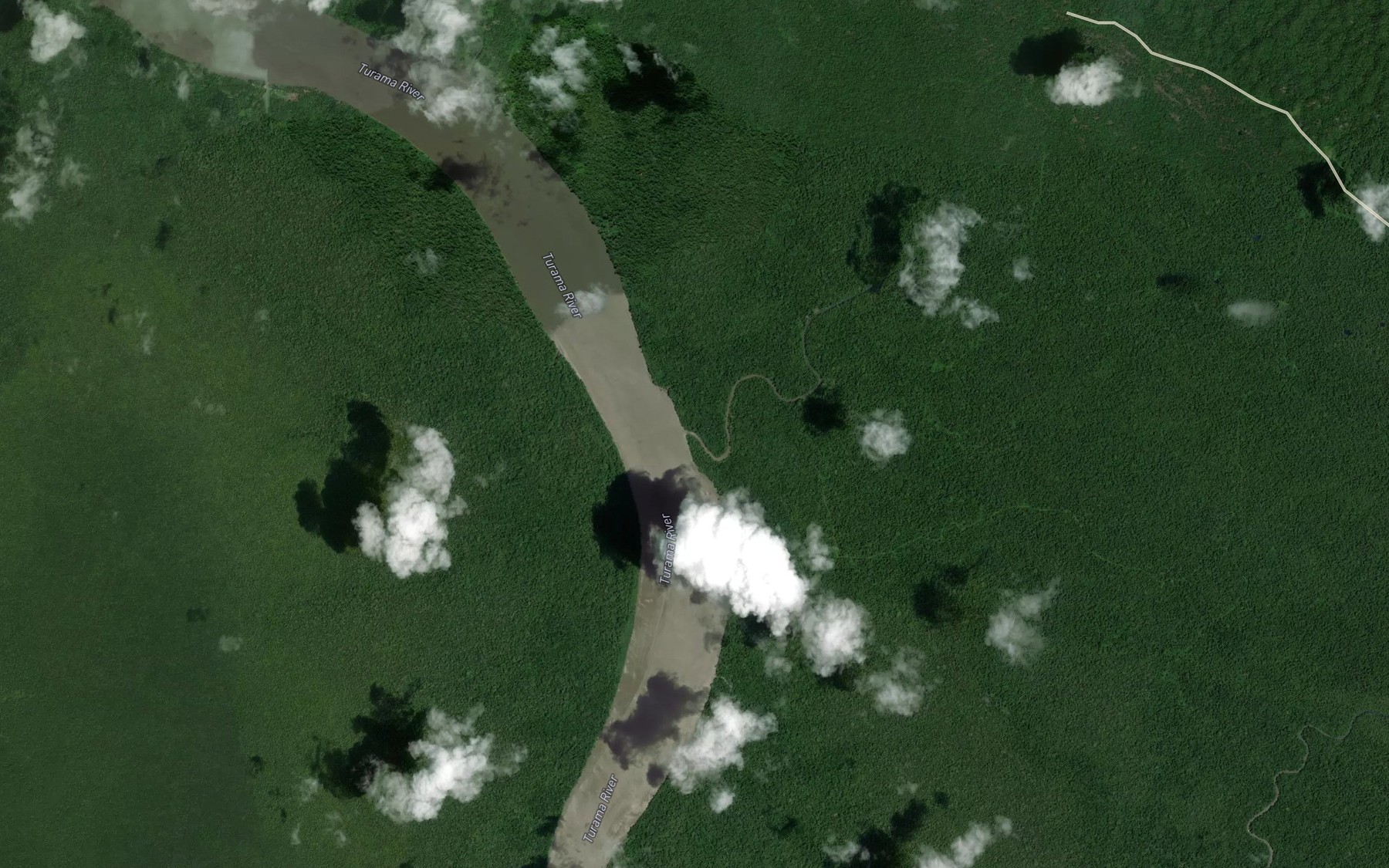 Satellite map of the Asuku Creek