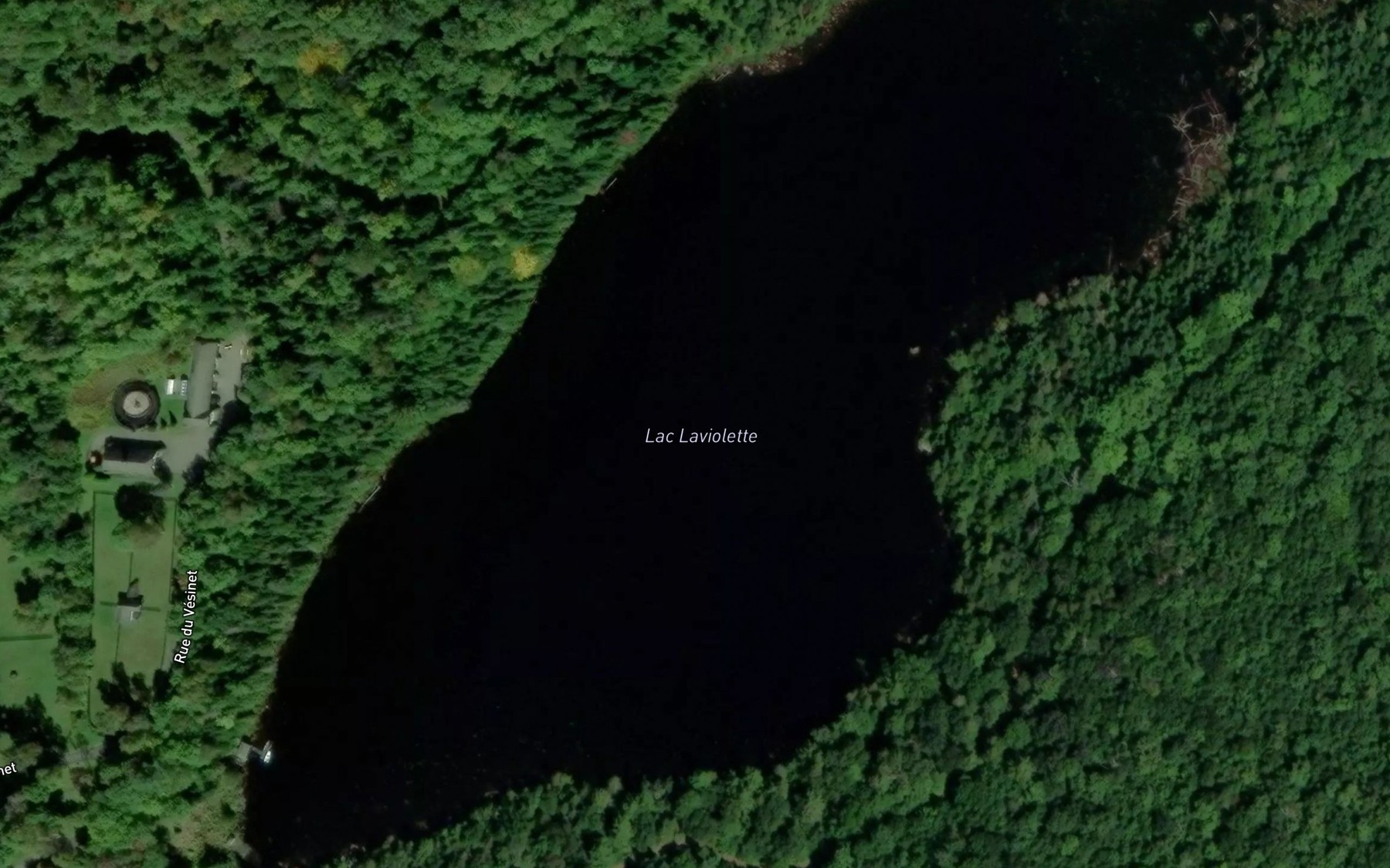 Satellite map of the Lac Laviolette