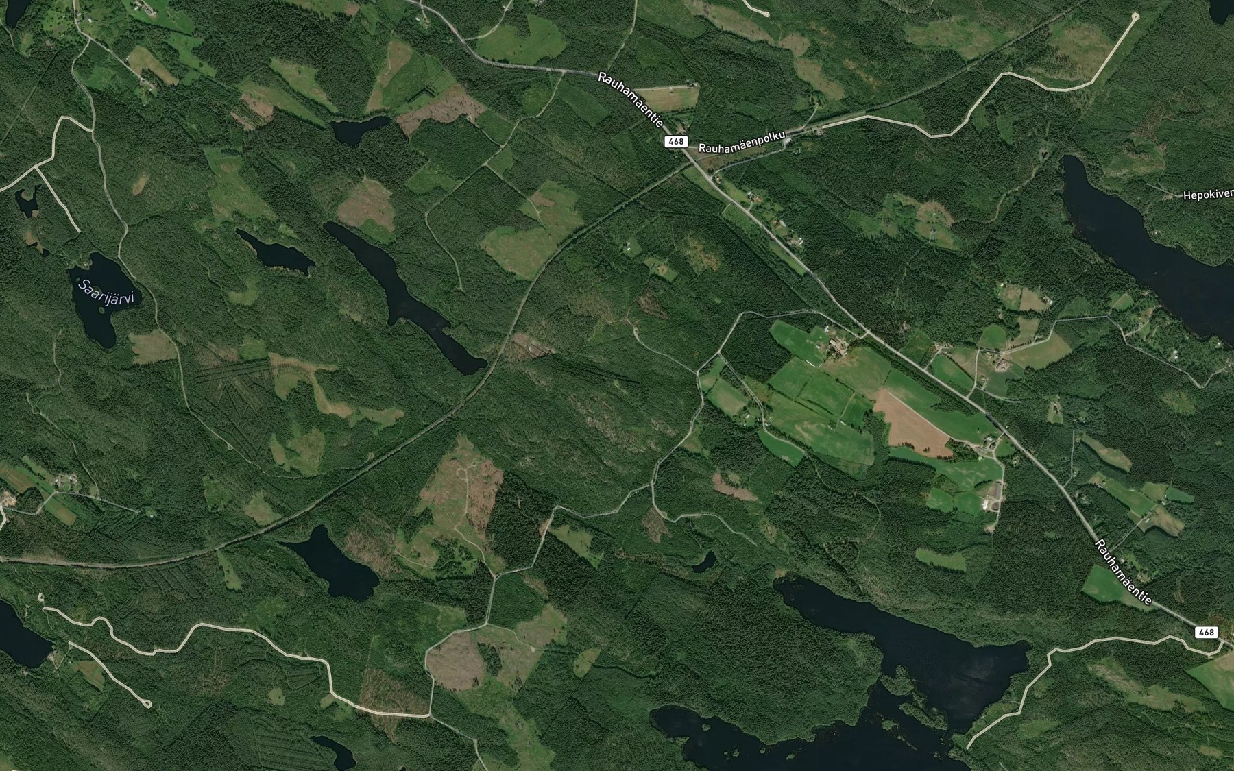 Satellite map of the Kurkilampi