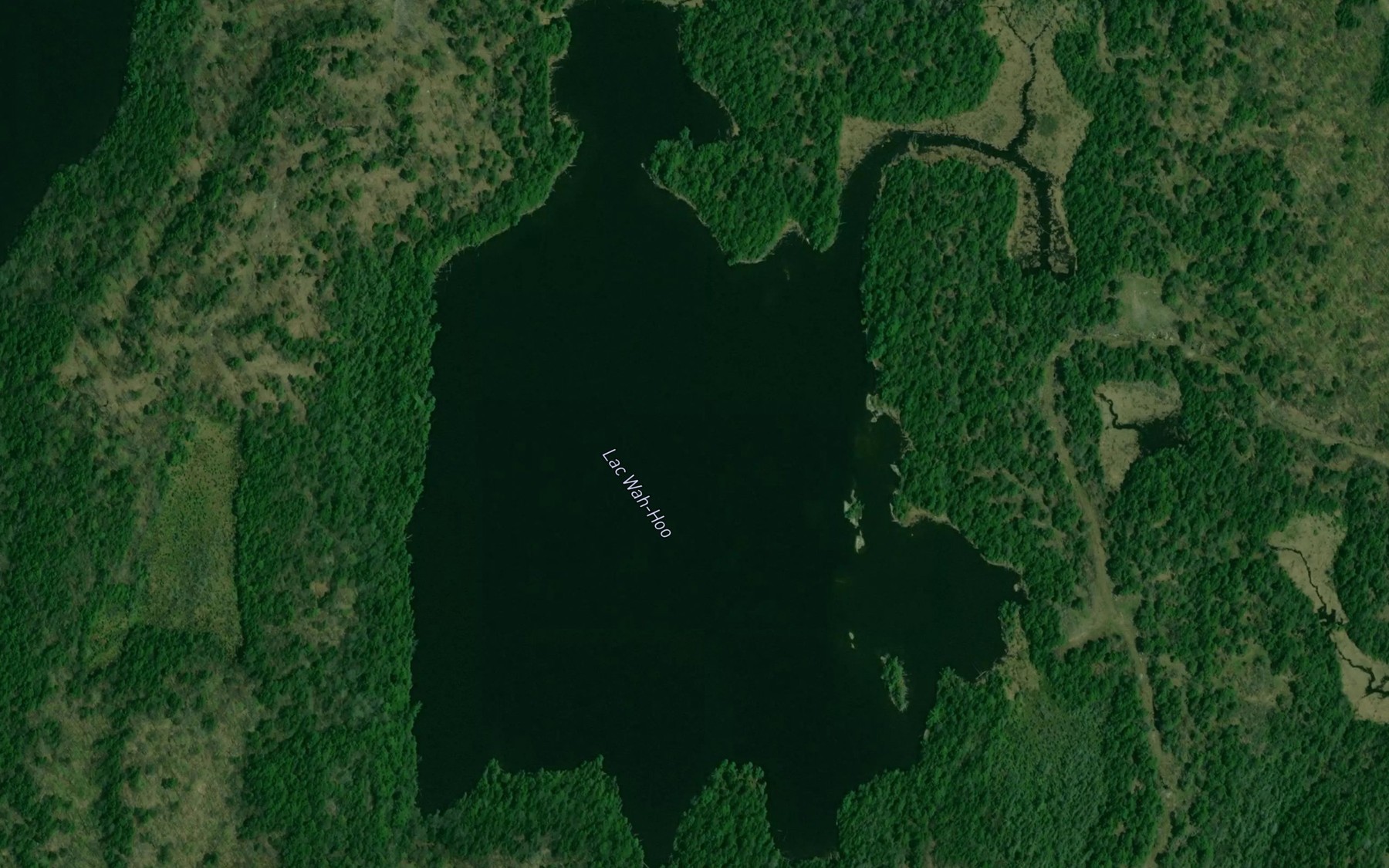 Satellite map of the Lac Wah-Hoo