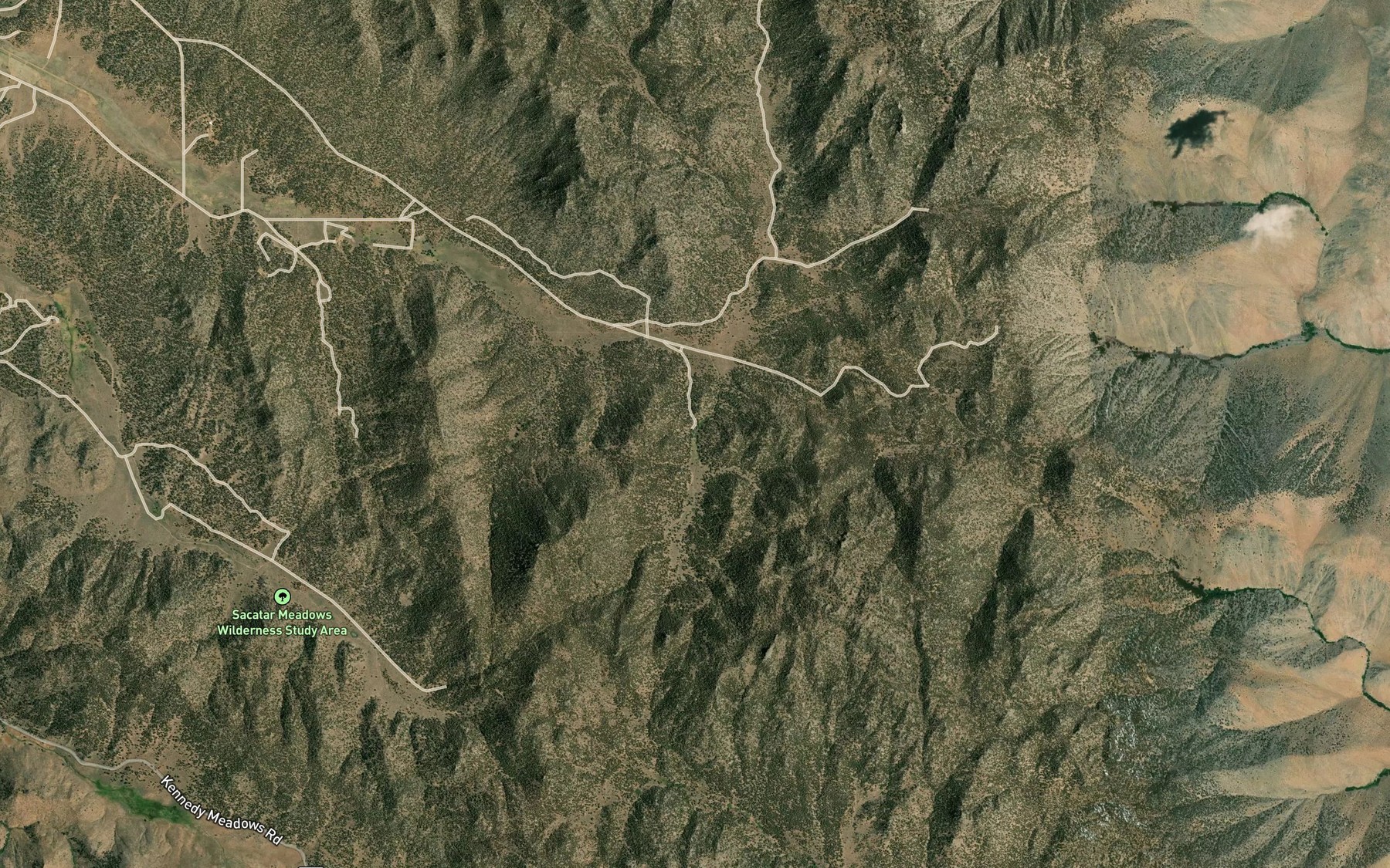 Satellite map of the Deer Spring