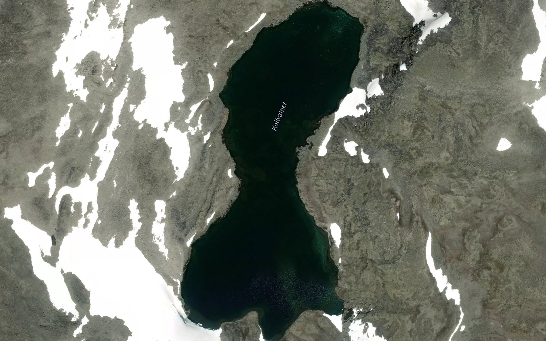 Satellite map of the Kollvatnet