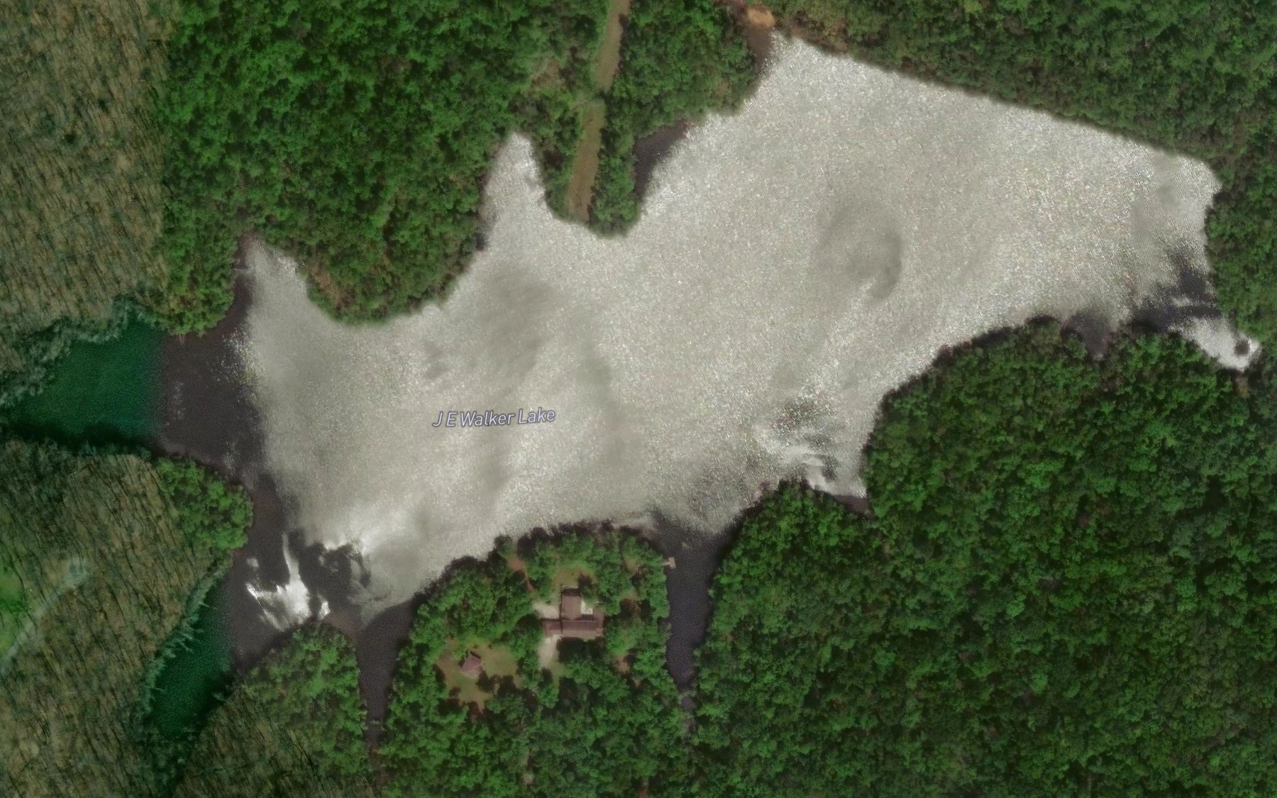 Satellite map of the J E Walker Lake