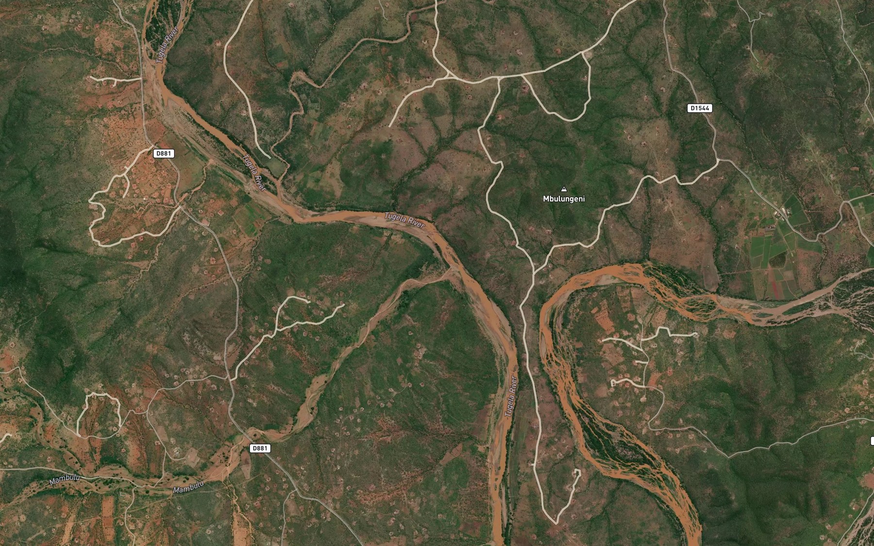 Satellite map of the Mambulu