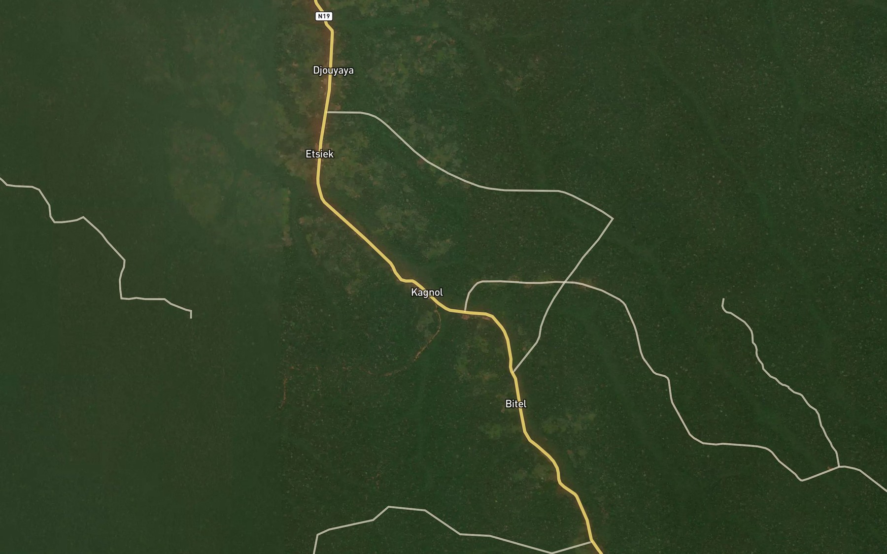 Satellite map of the Ntoum