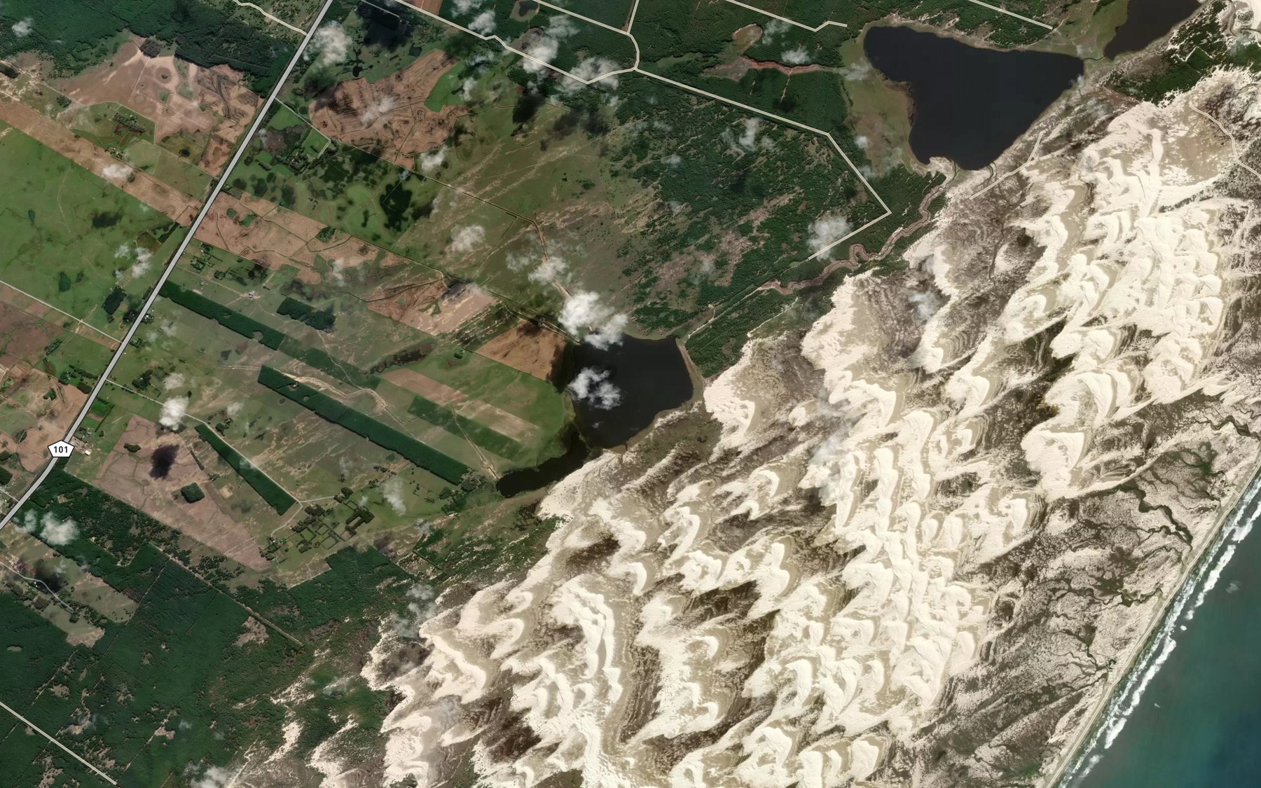 Satellite map of the Lagoa do Ponche
