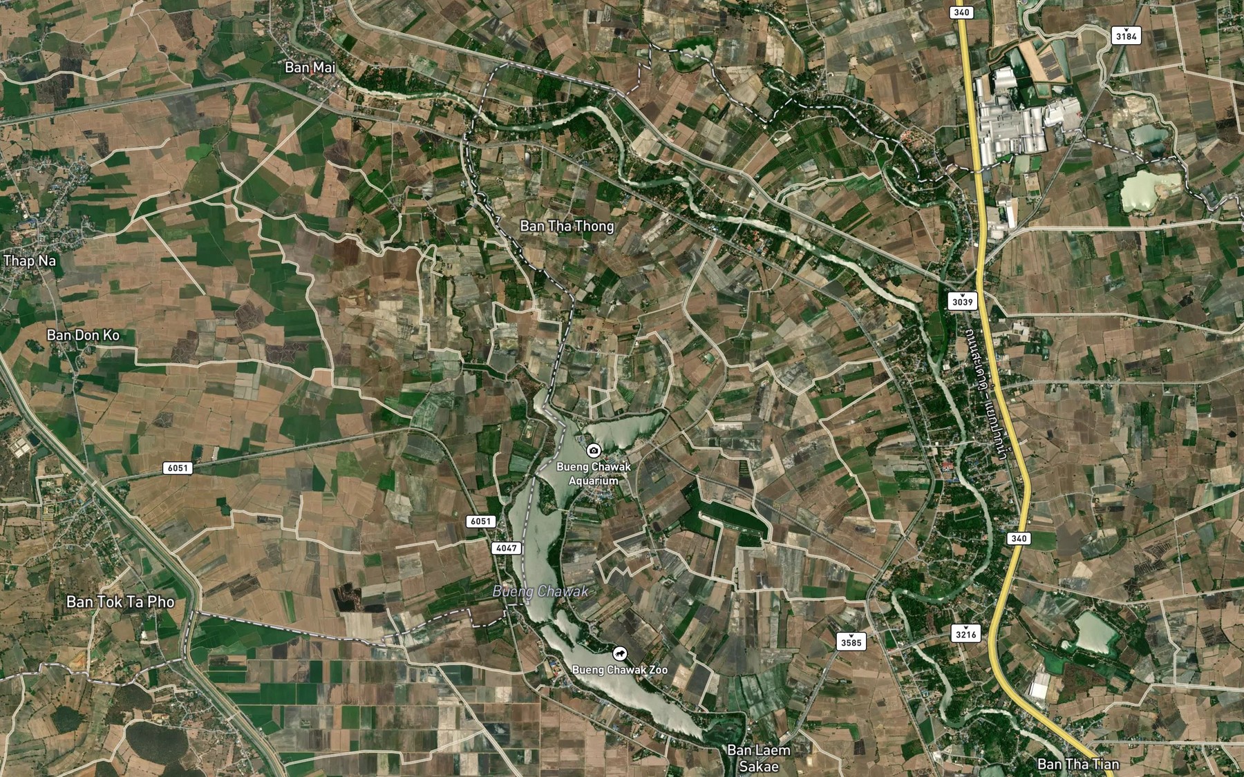 Satellite map of the Khlong Bang Li