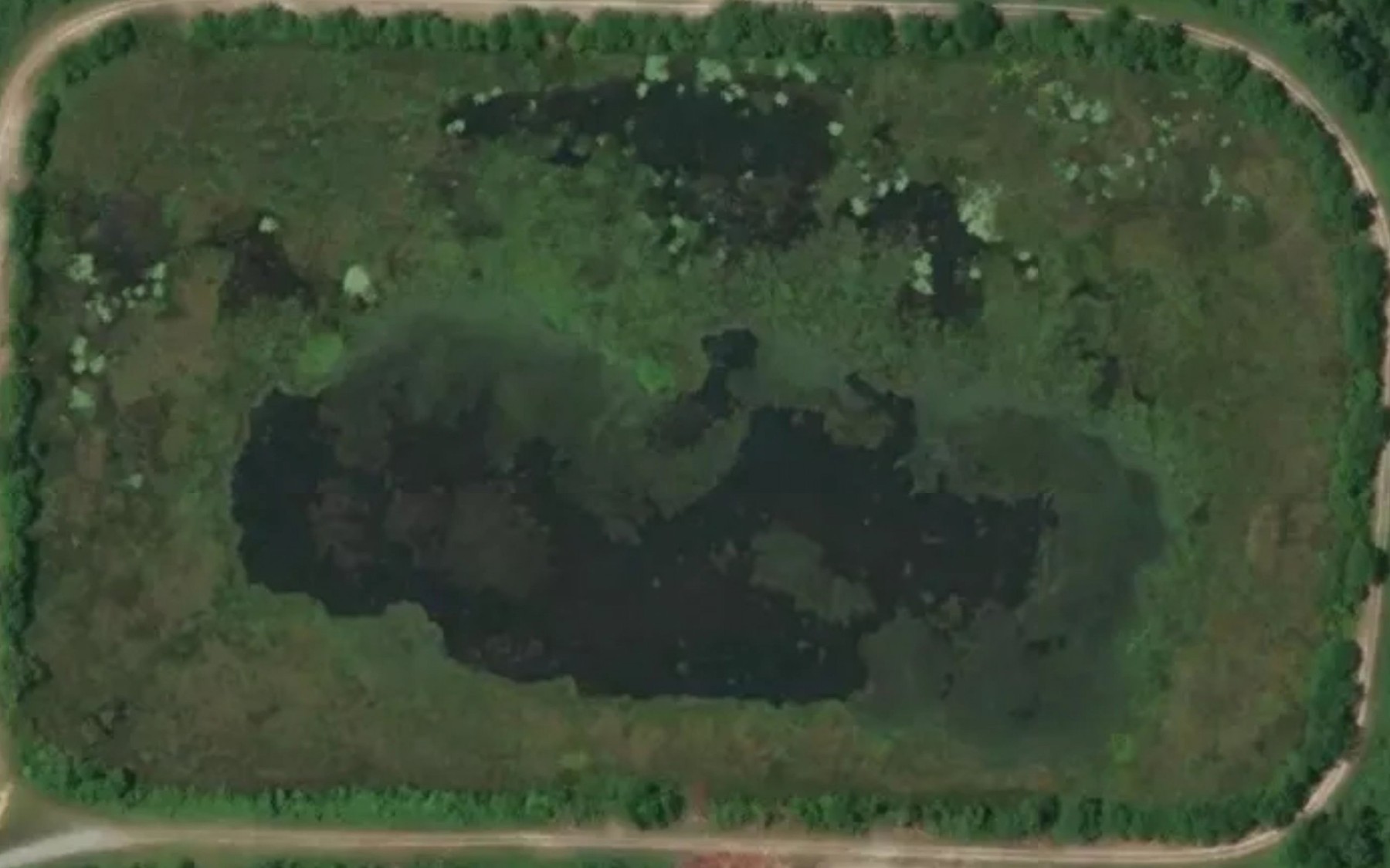 Satellite map of the City of Fitzgerald Northeast Pond