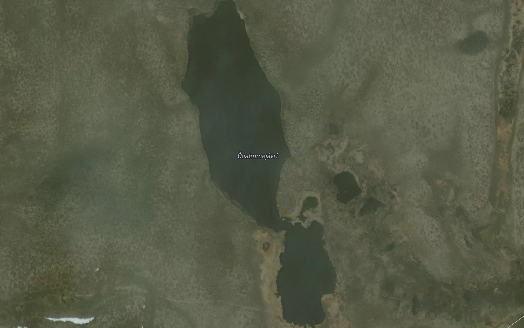Satellite map of the Coalmejavri