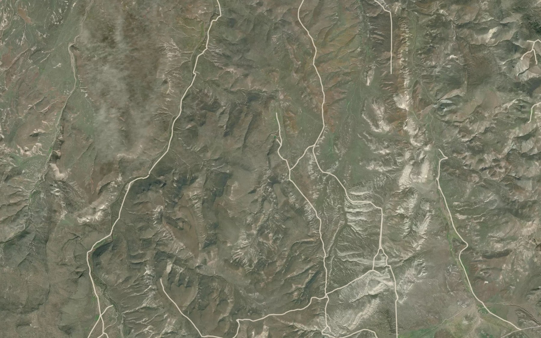 Satellite map of the Red Rim Spring