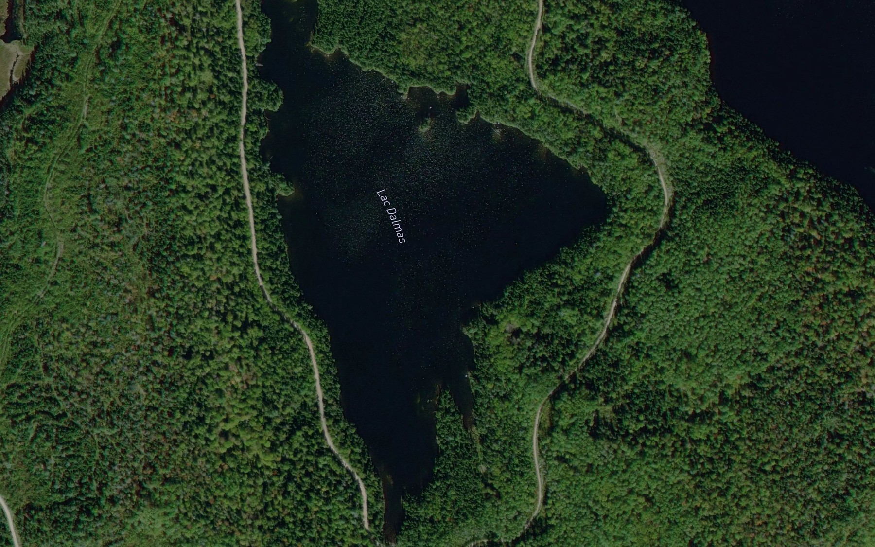 Satellite map of the Lac Dalmas