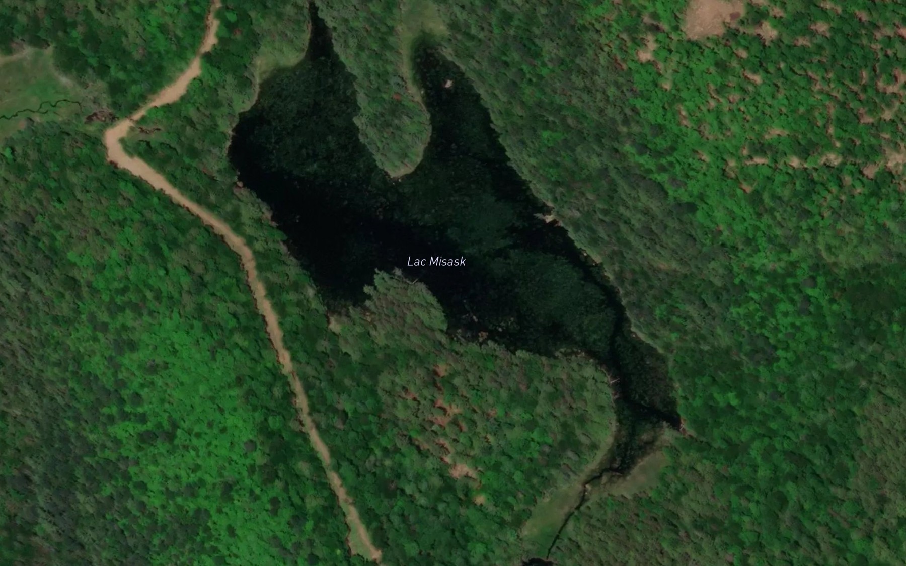 Satellite map of the Lac Misask
