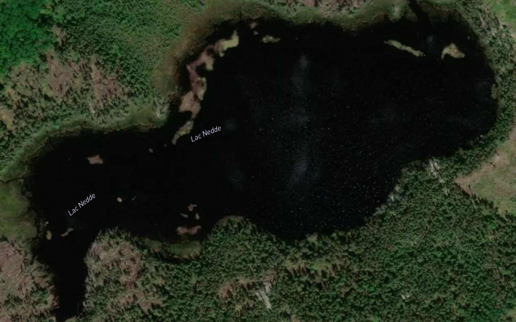 Satellite map of the Lac Nedde