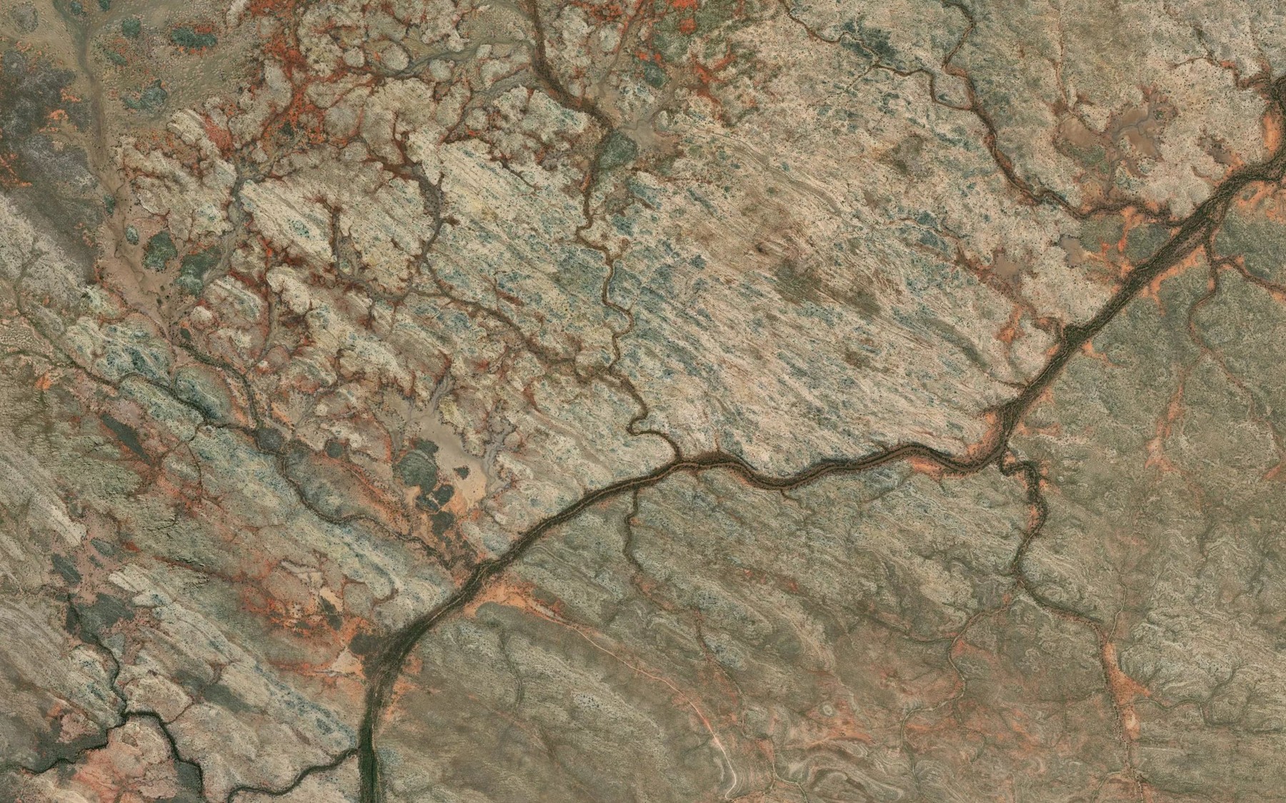 Satellite map of the Age Creek