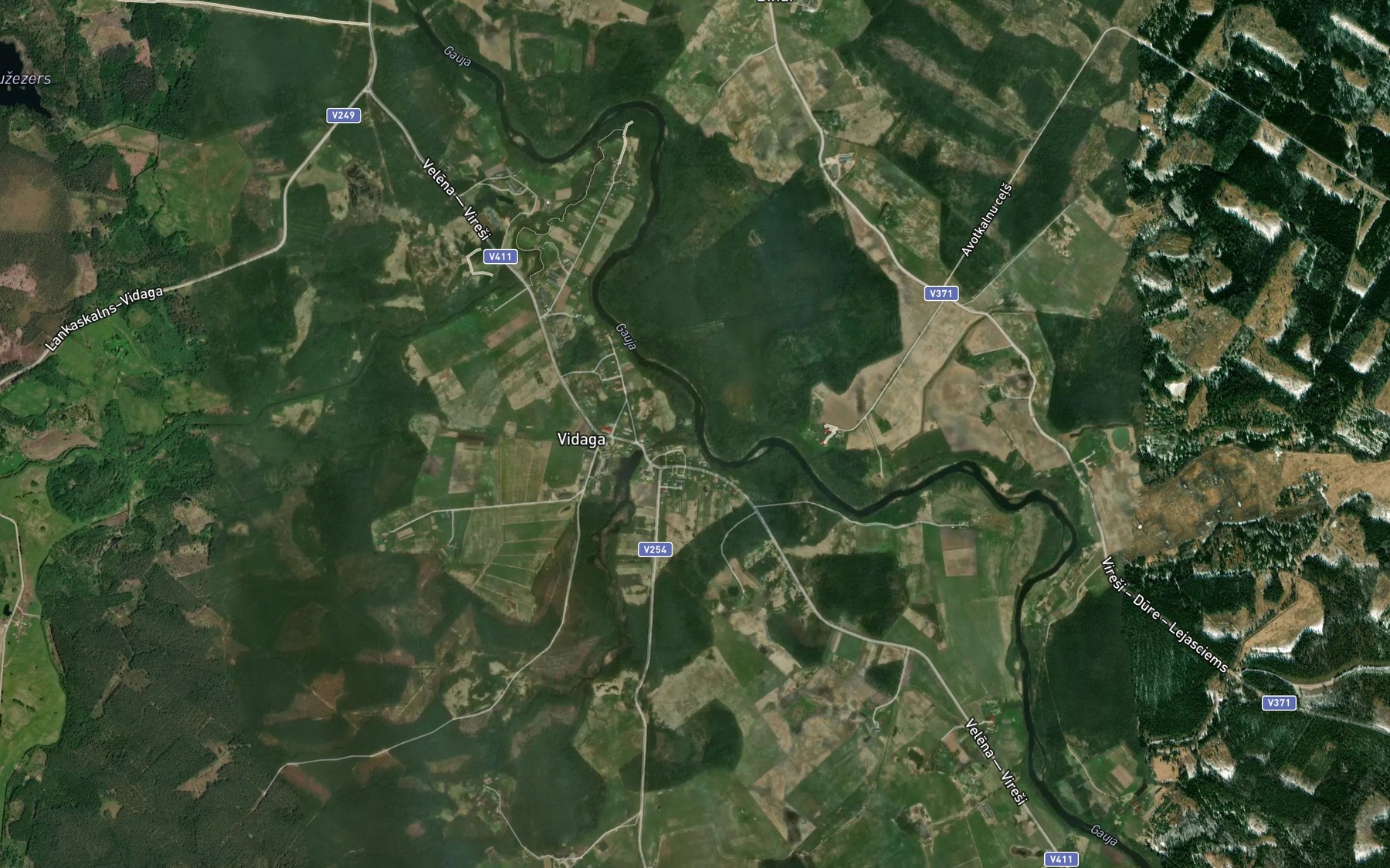 Satellite map of the Vidaga