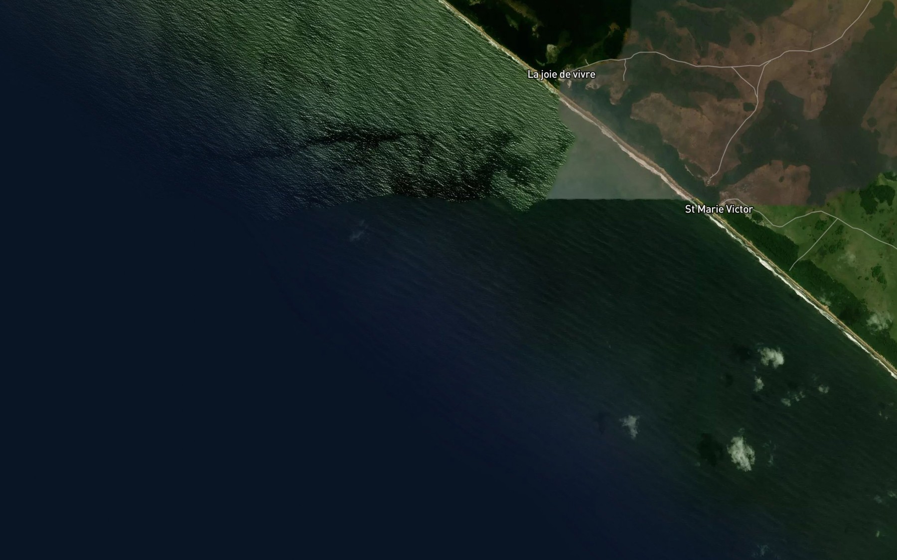 Satellite map of the Kissandou