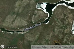 Satellite map of the Hughes Rapids