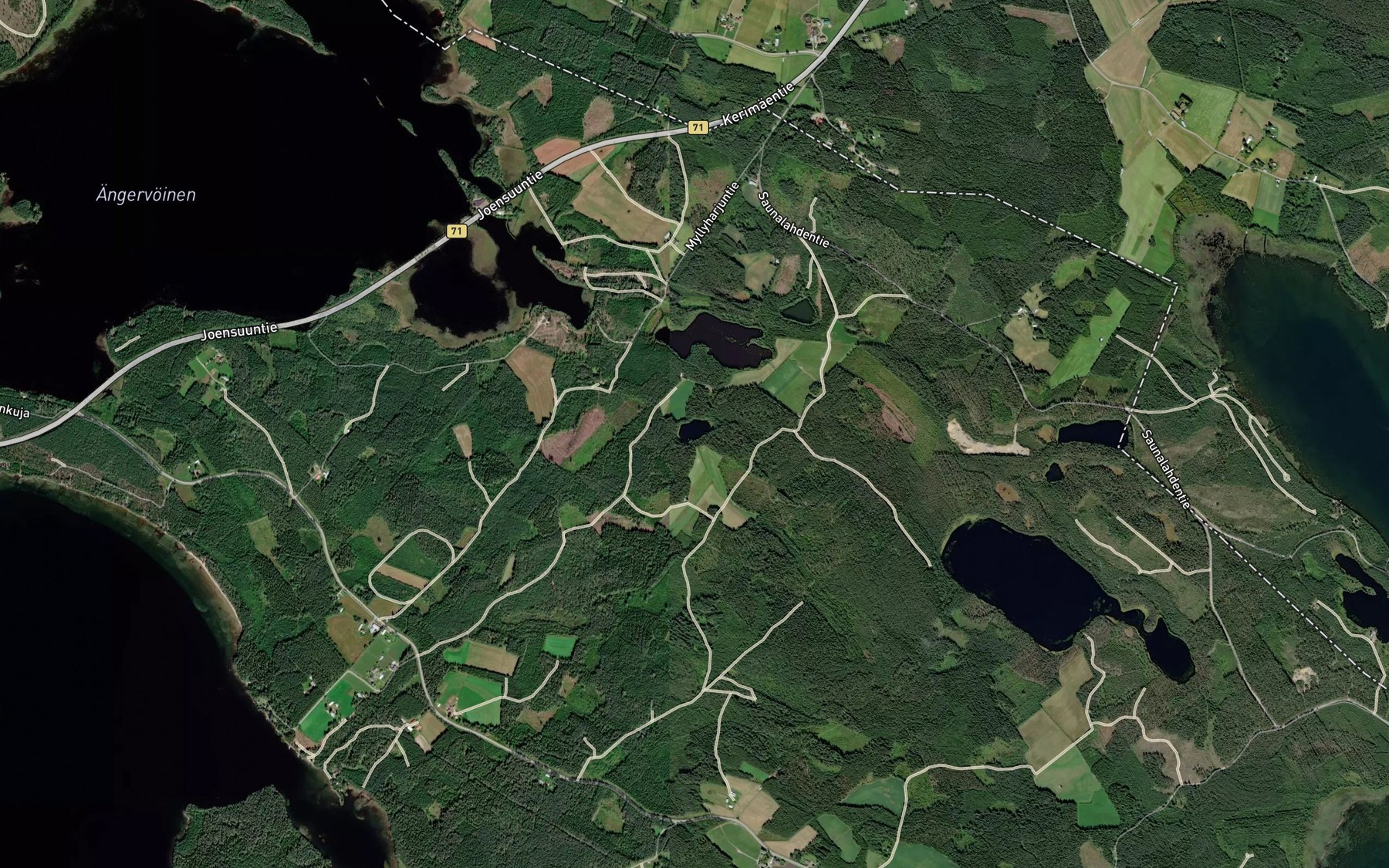 Satellite map of the Pieni Myllylampi