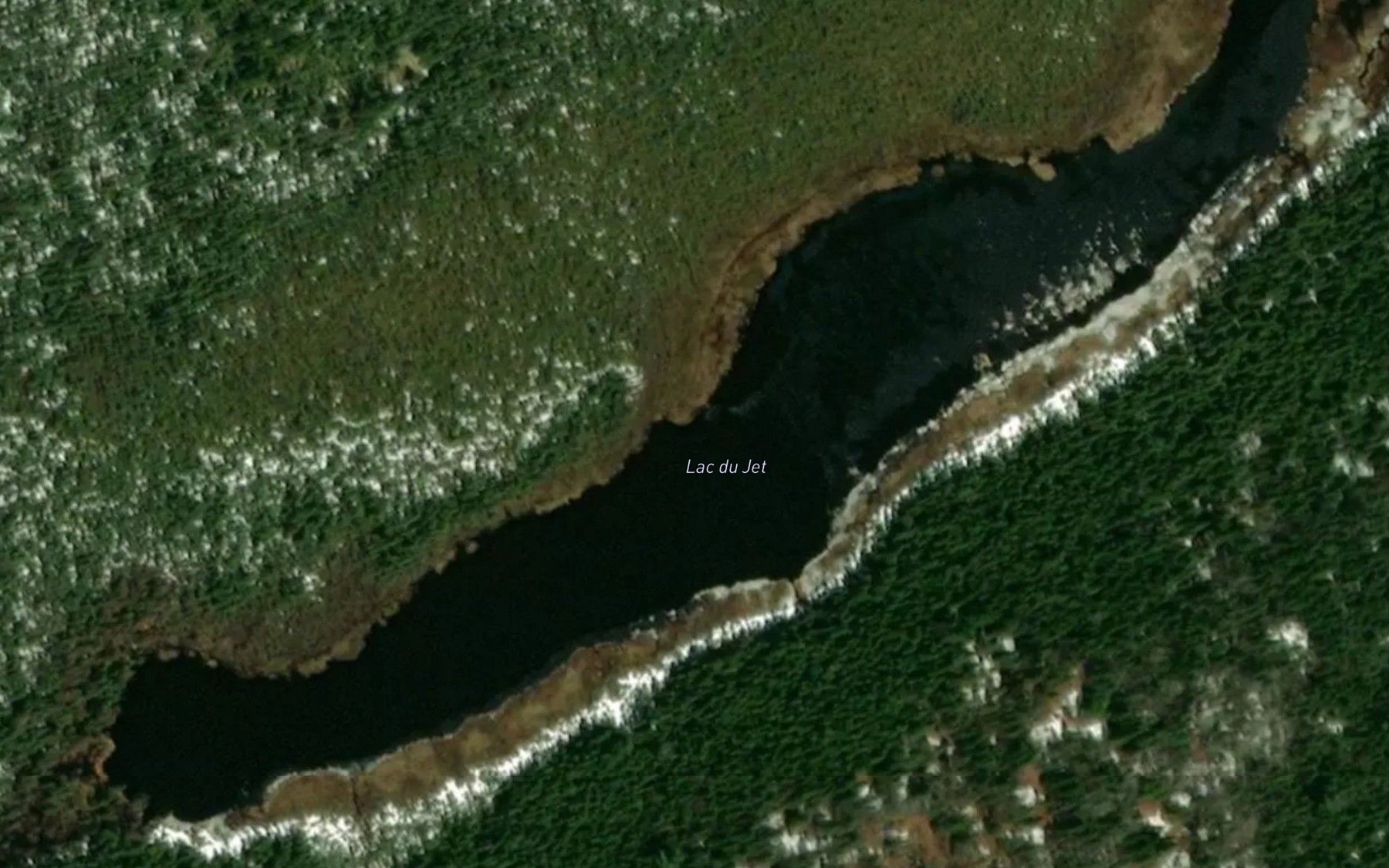Satellite map of the Lac du Jet