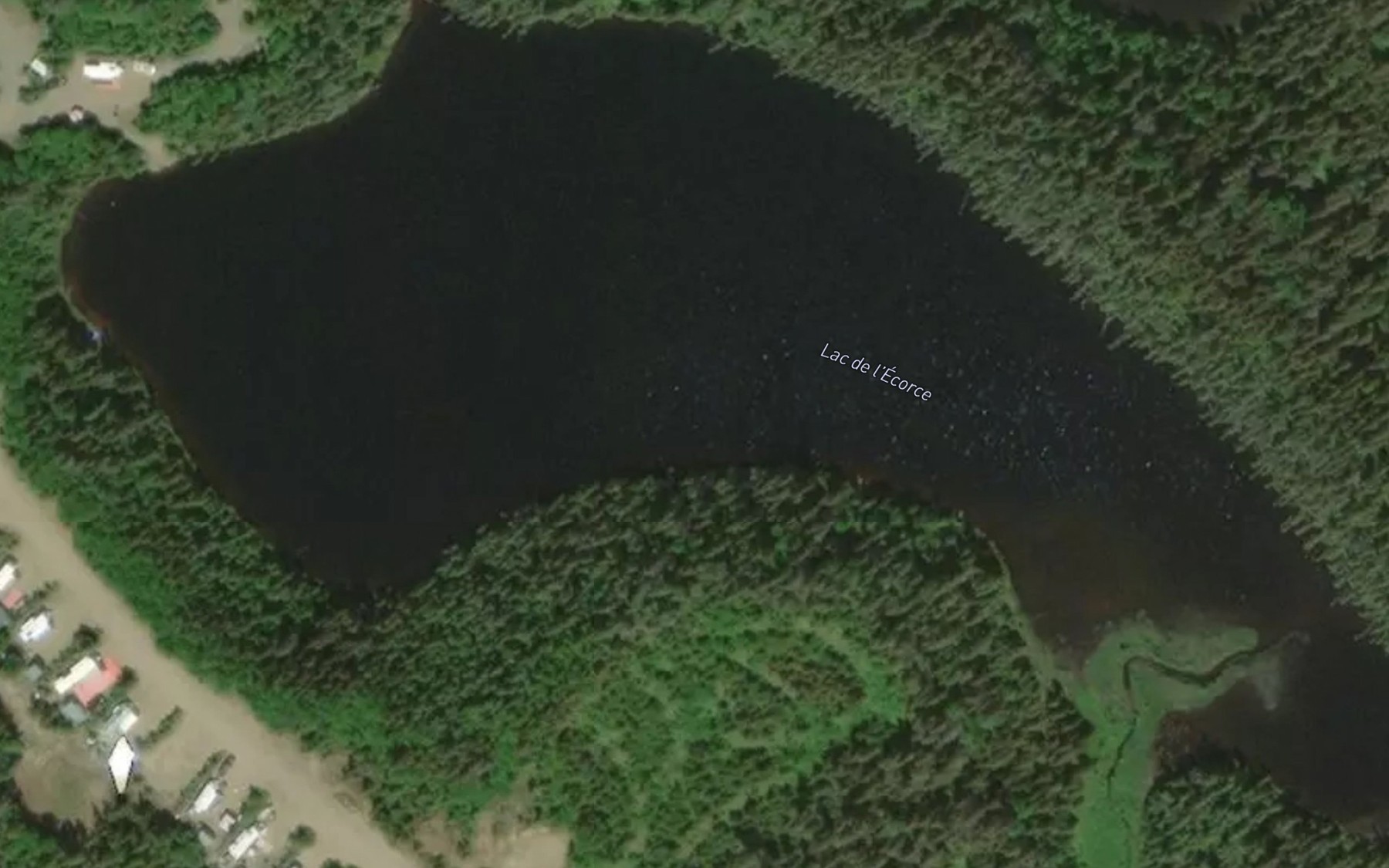 Satellite map of the Lac de l'Ecorce