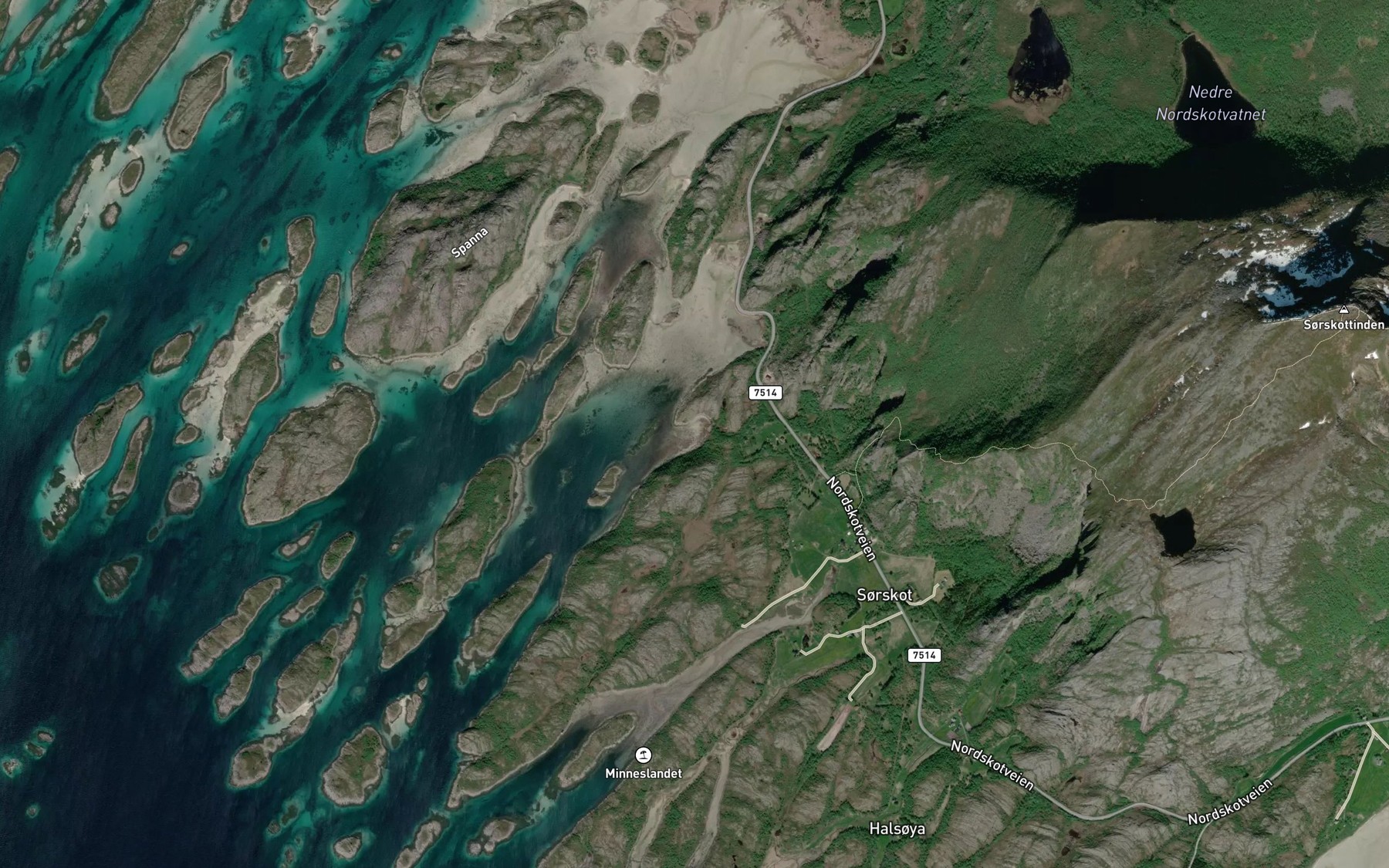 Satellite map of the Gognstovika