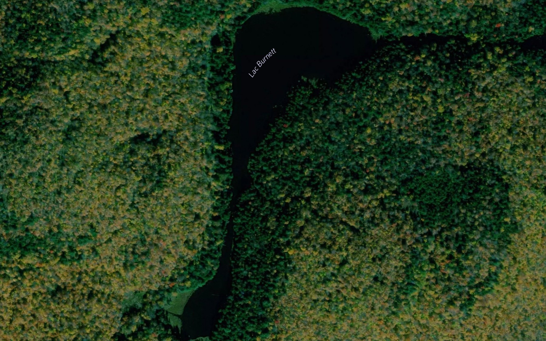 Satellite map of the Lac Burnett