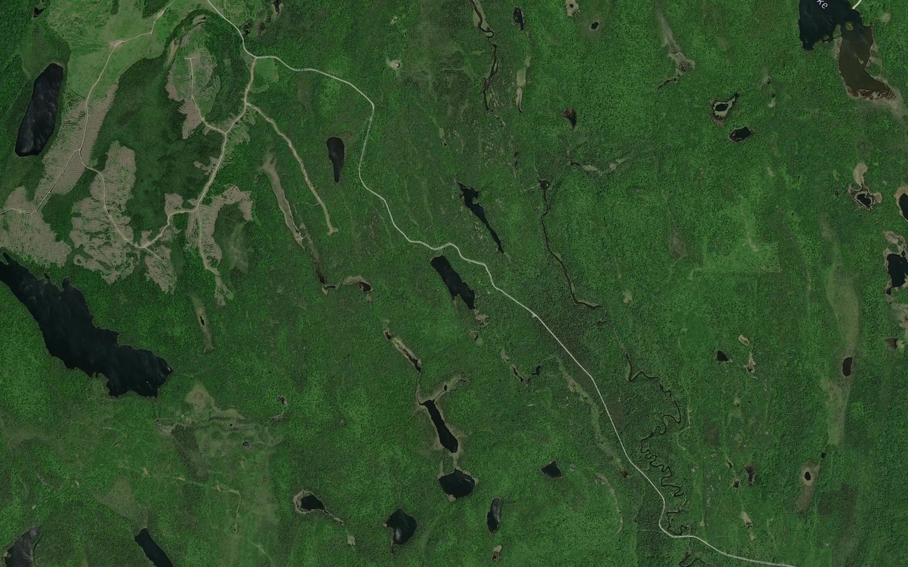 Satellite map of the Malborne Lake