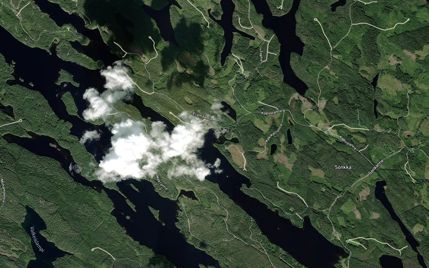 Satellite map of the Kapustalahti