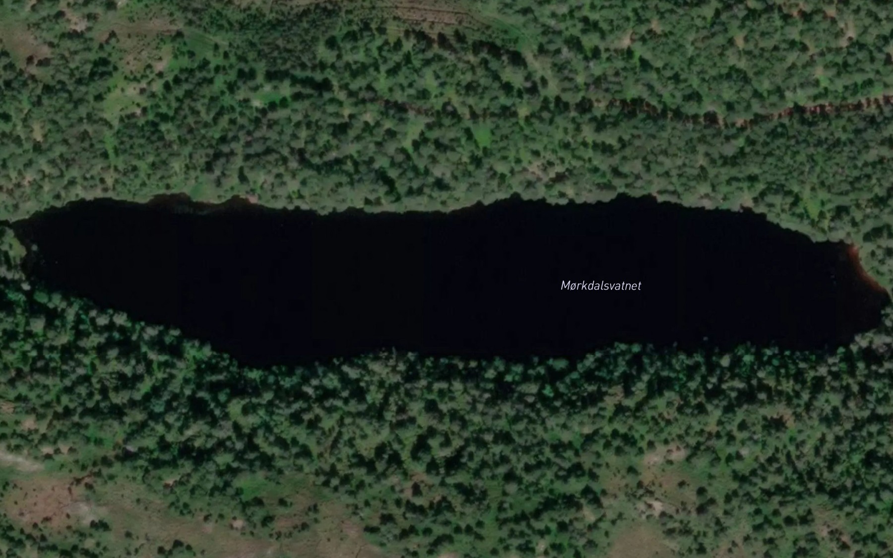 Satellite map of the Morkdalsvatnet