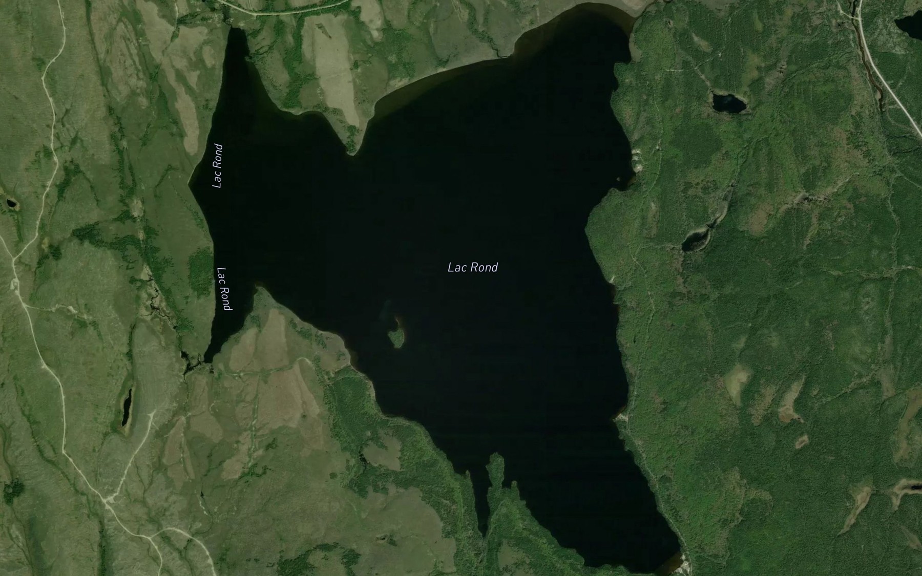 Satellite map of the Lac Rond