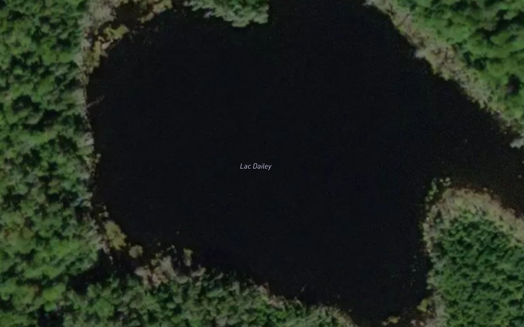 Satellite map of the Lac Dailey