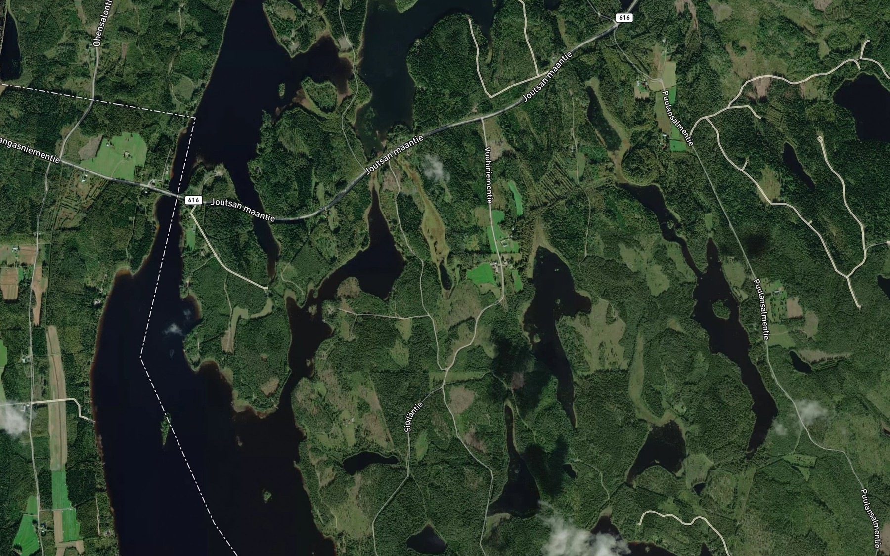Satellite map of the Rastonlampi