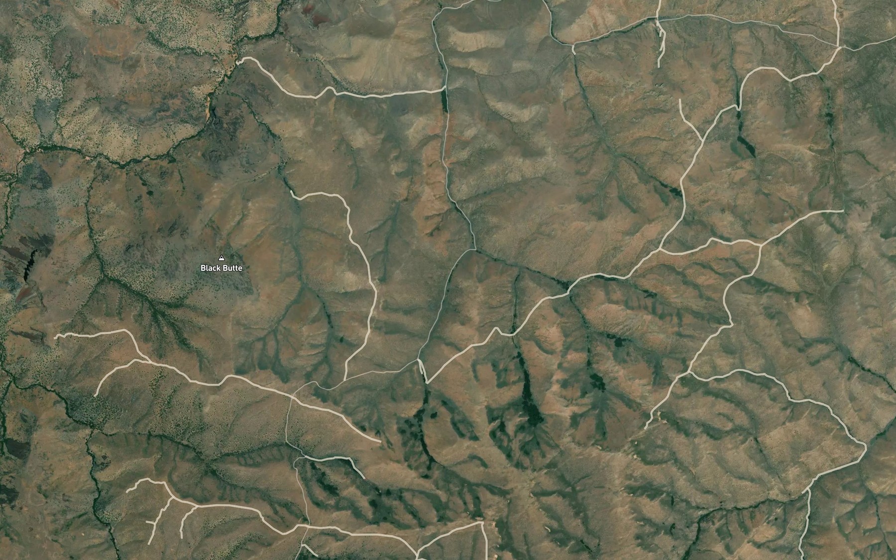 Satellite map of the Goodman Gulch Spring