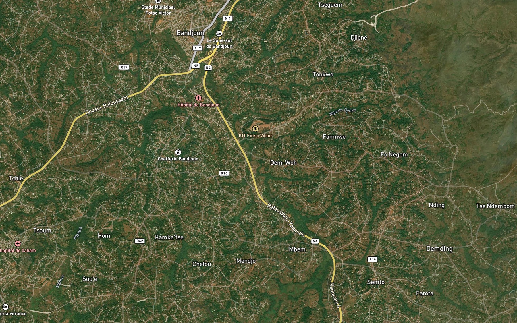 Satellite map of the Moghem Djebem