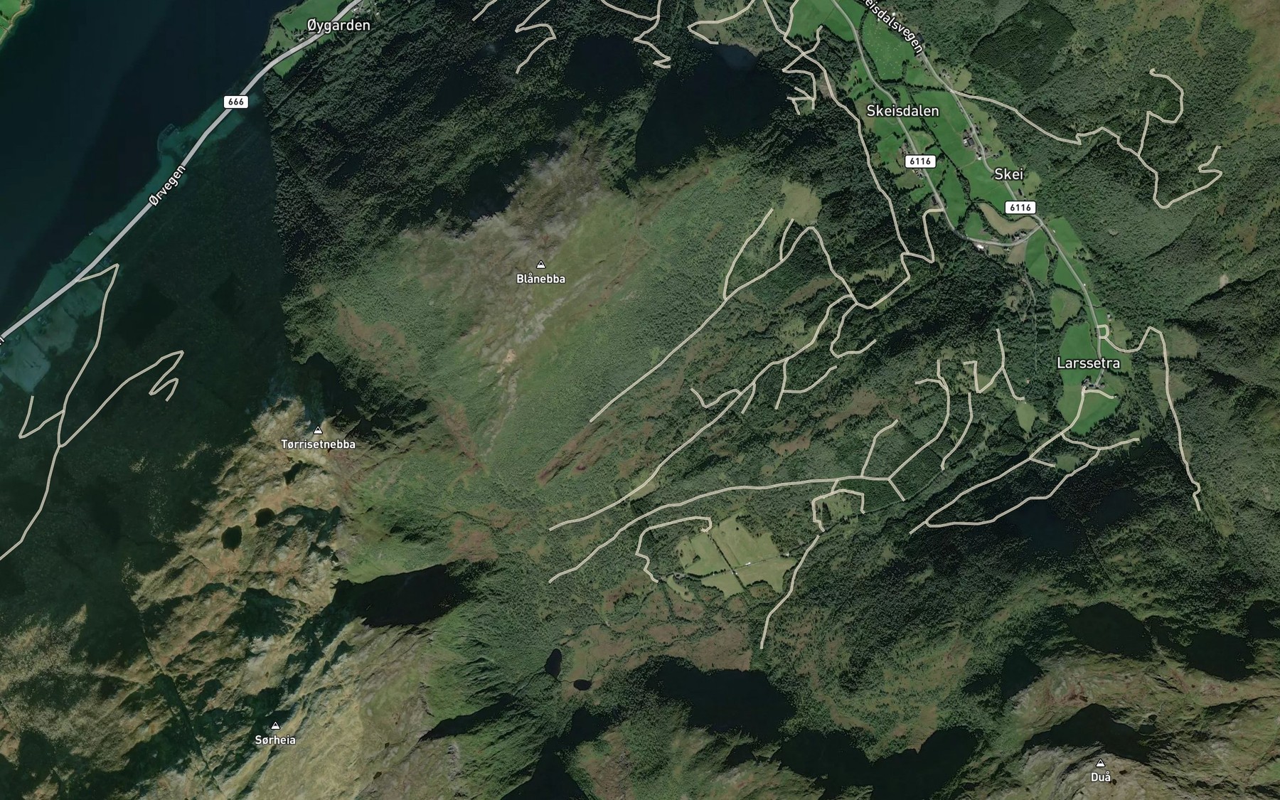 Satellite map of the Randbekken