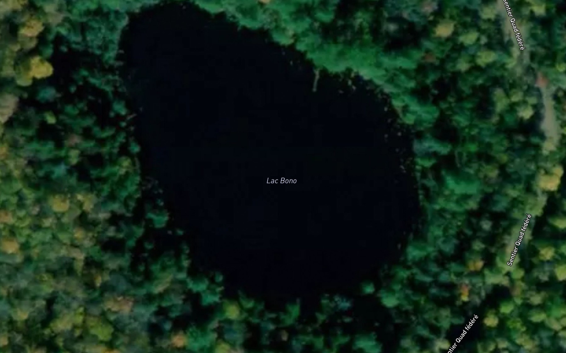 Satellite map of the Lac Bono