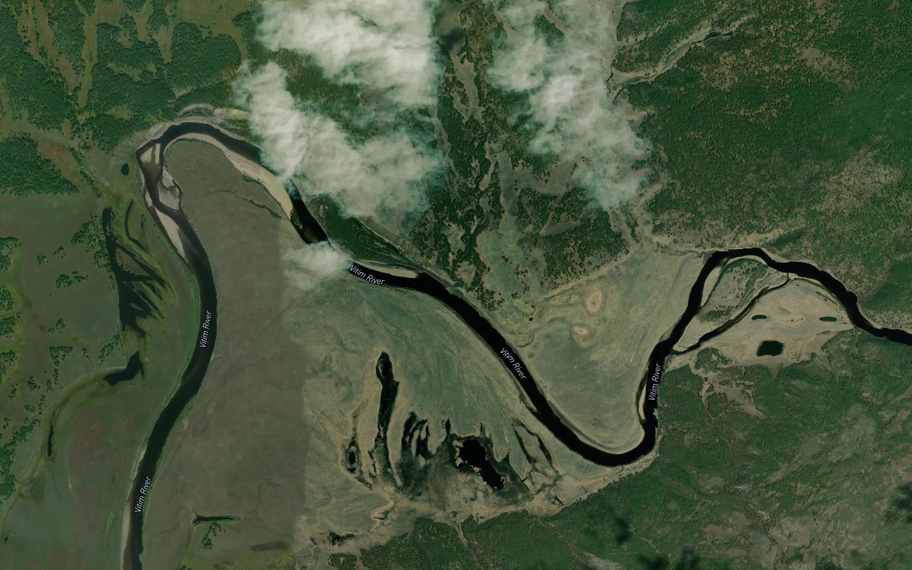 Satellite map of the Khara-Guyta