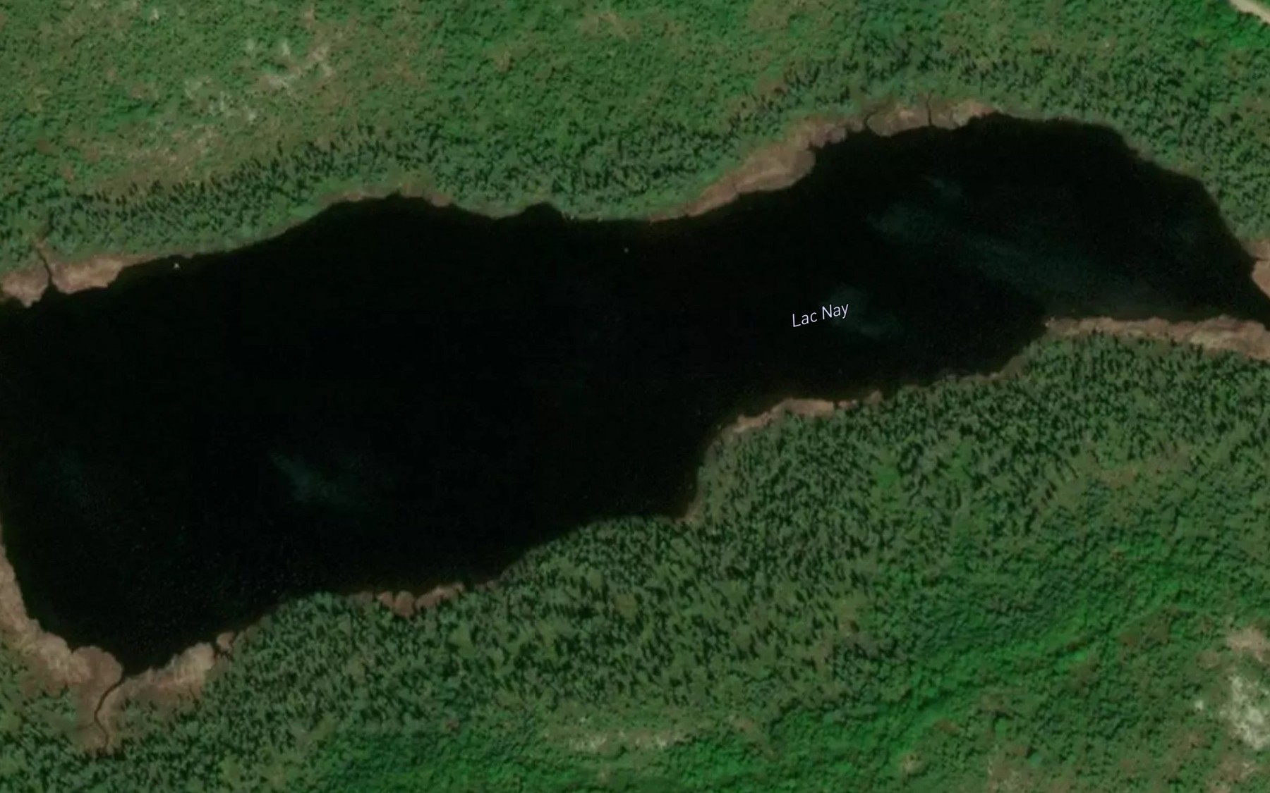 Satellite map of the Lac Nay