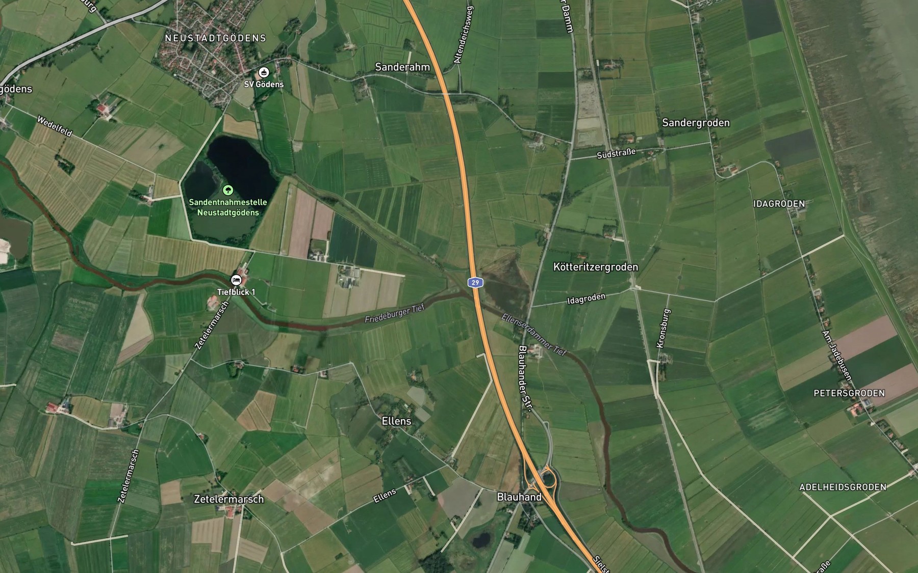 Satellite map of the Neustadter Tief