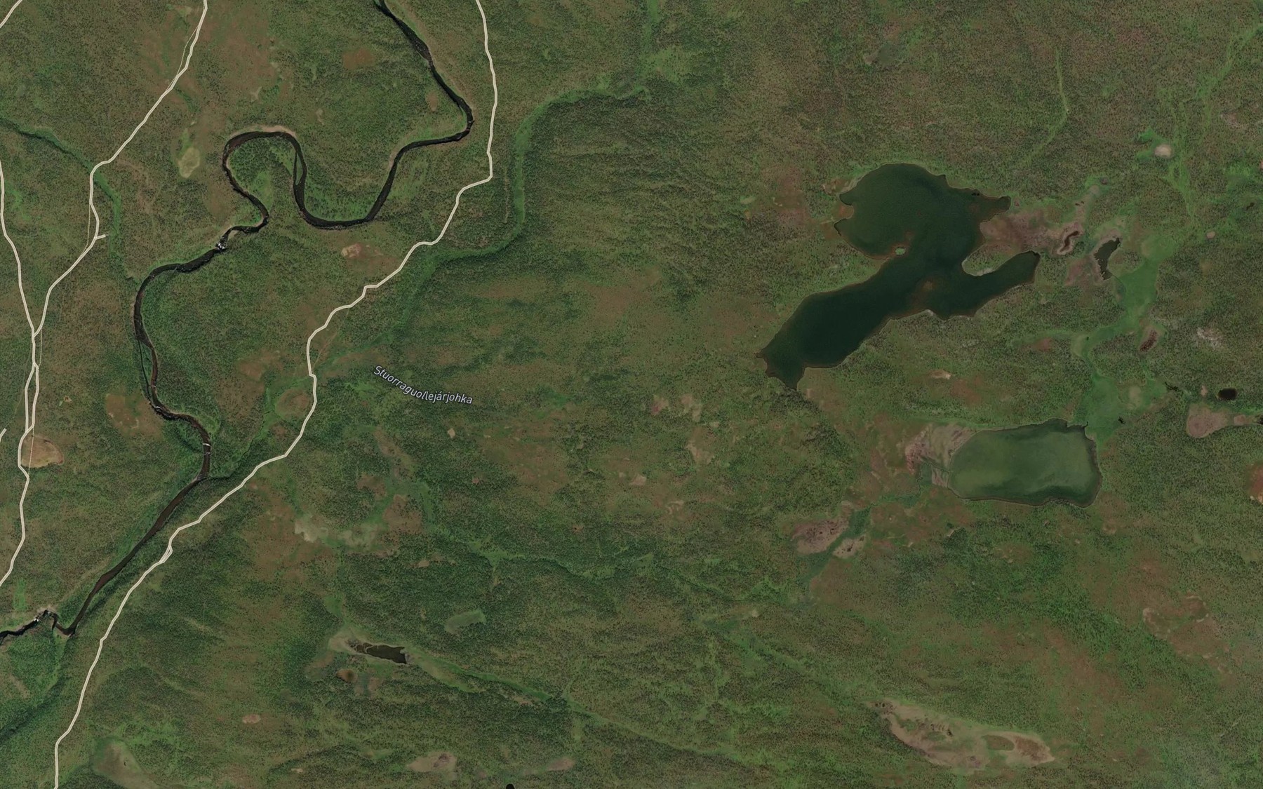 Satellite map of the Storraguollejarjakka