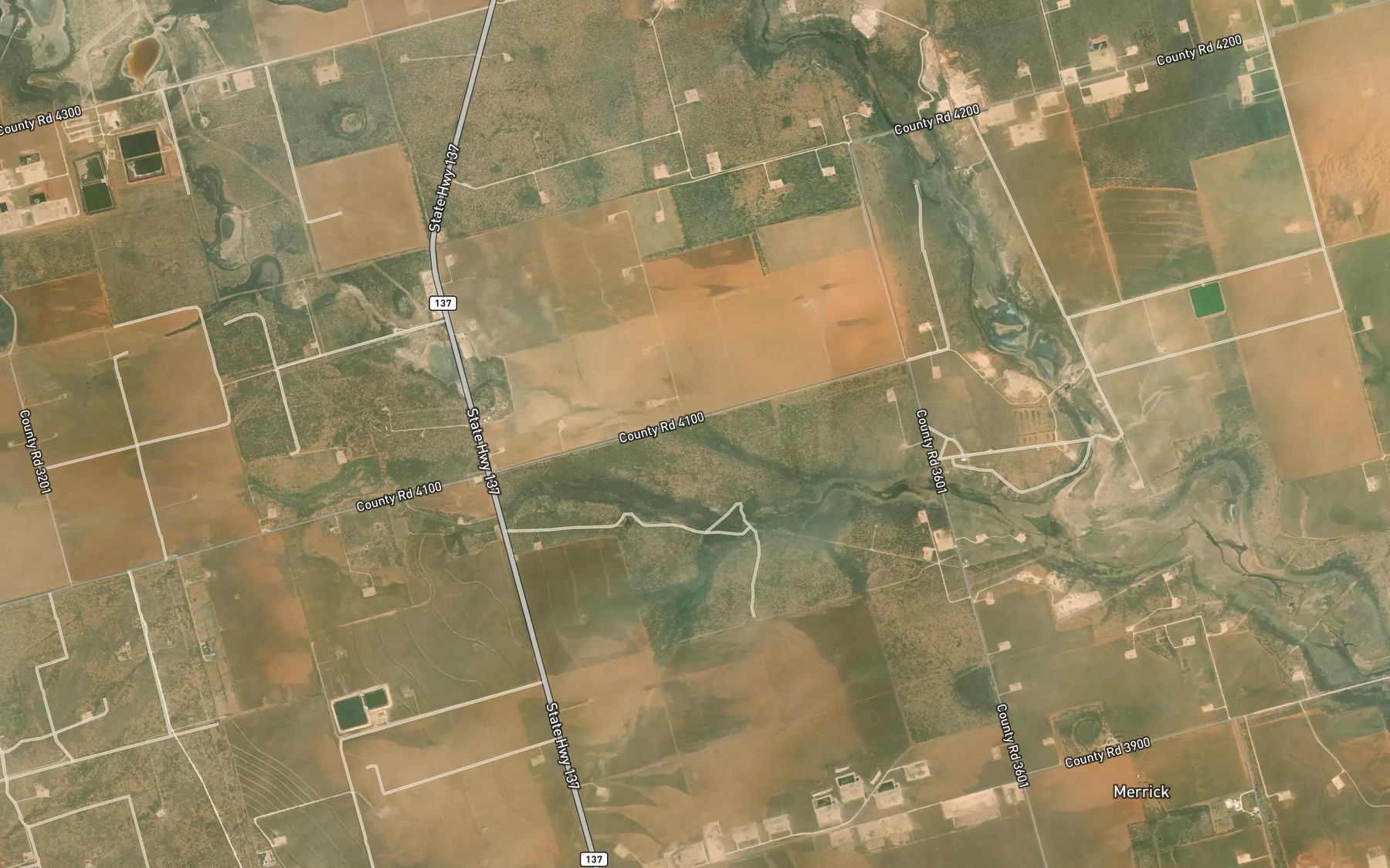 Satellite map of the Sulphur Springs