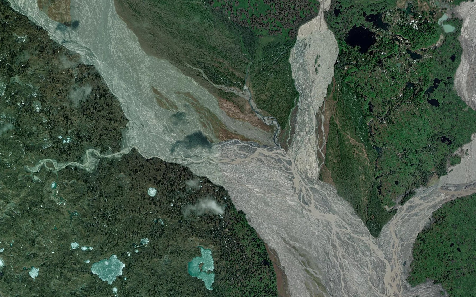 Satellite map of the Kwik Stream