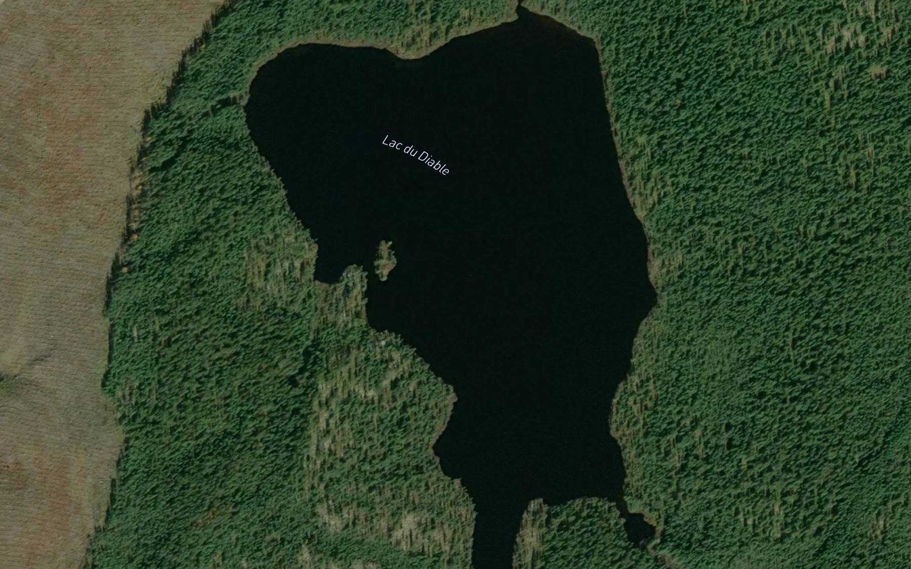 Satellite map of the Lac du Diable