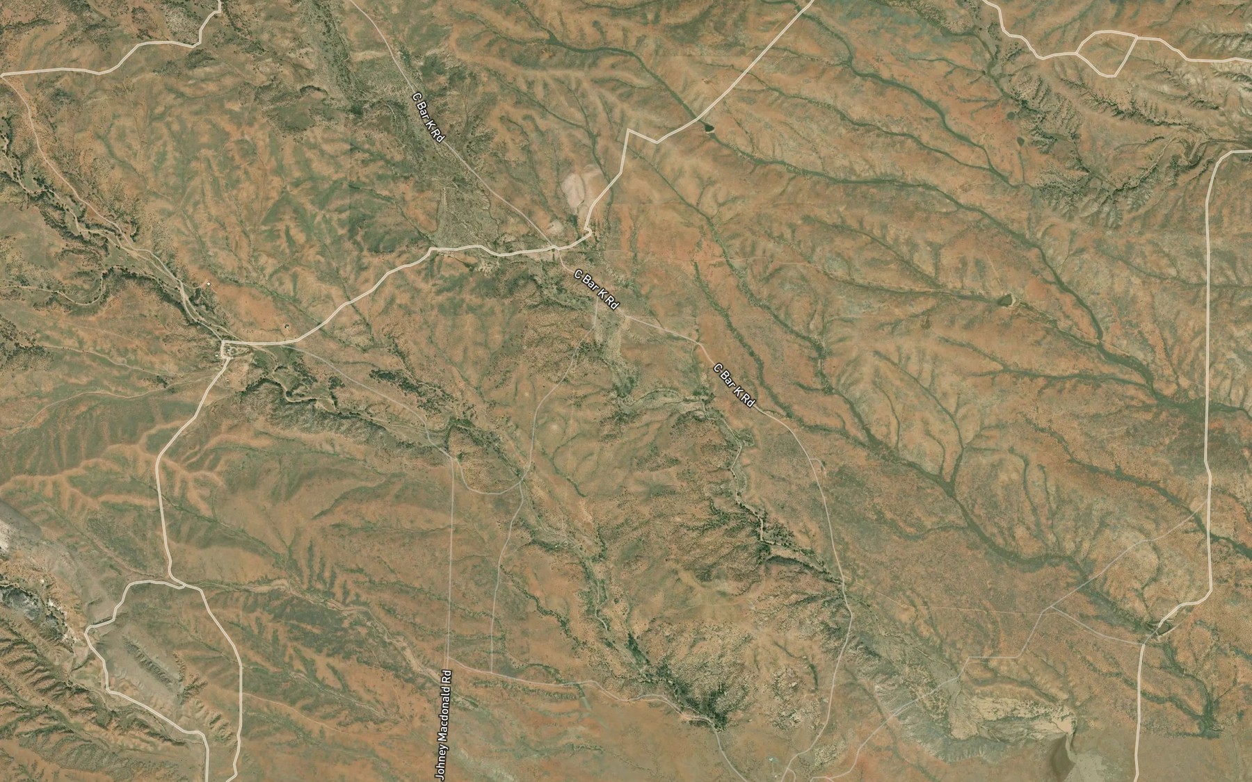Satellite map of the Stone Corral Spring